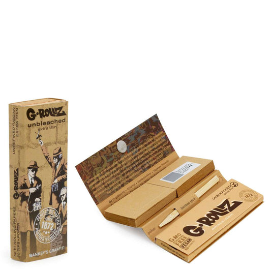 G•Rollz Banksy 'Spy Booth' 1 1/4 Unbleached Papers