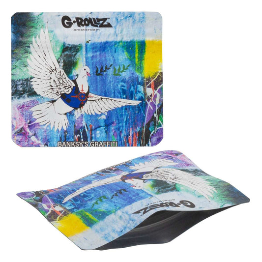 G•Rollz Banksy 'Dove' Smellproof Bag 9x8cm